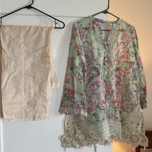 Pakistani designer Khaadi Kameez and trouser